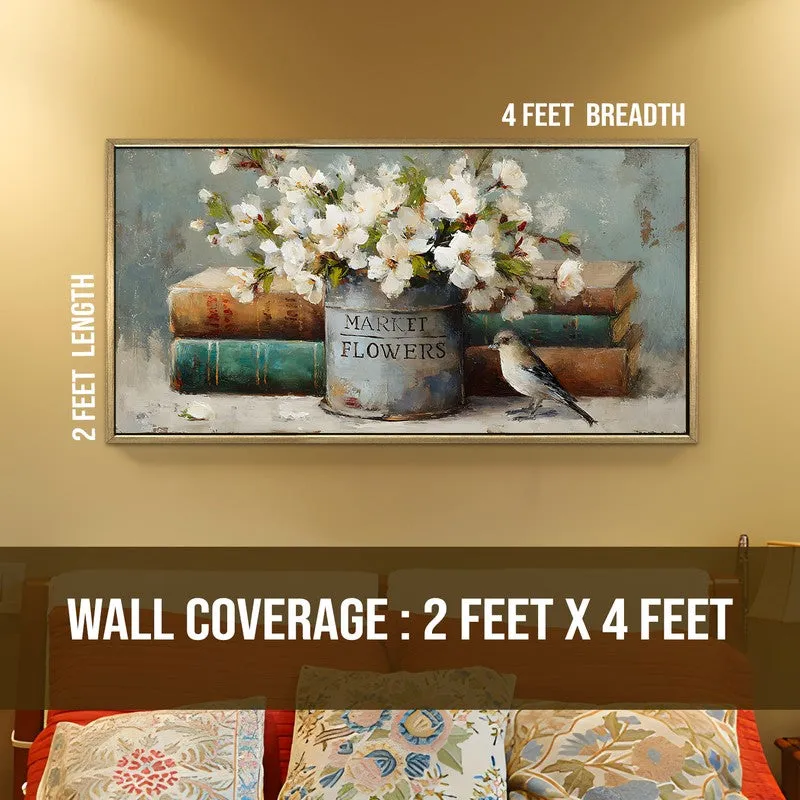 Storybook Canvas Wall Painting With Frame media 8