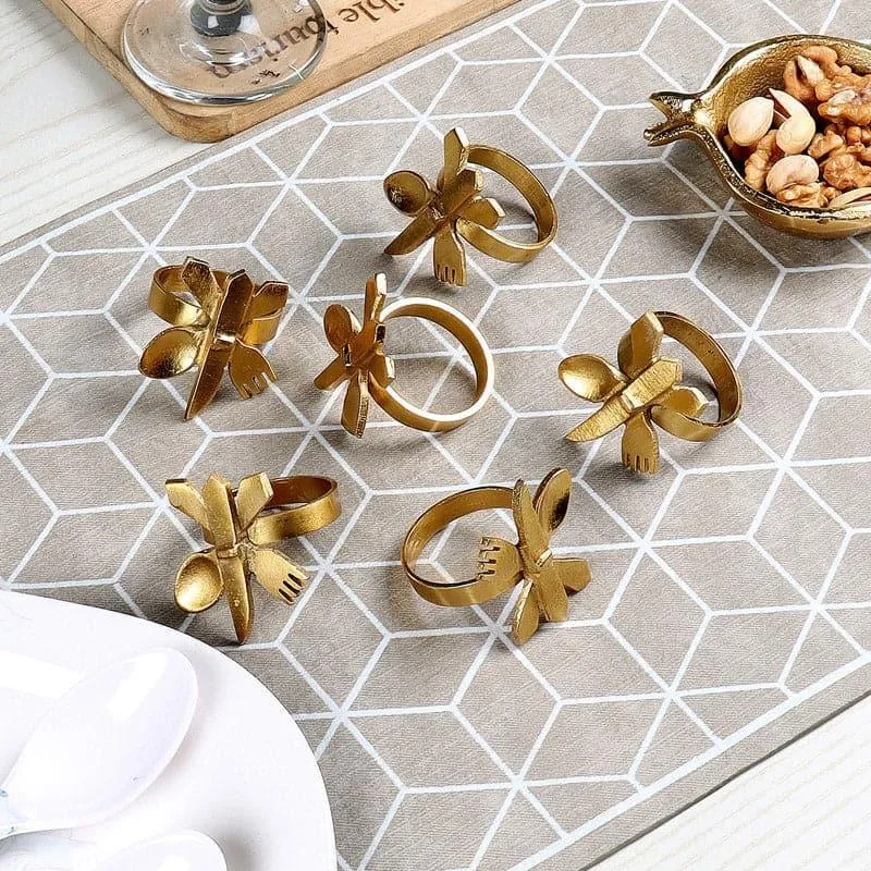 Taste Toss Napkin Ring - Set Of Six media 1
