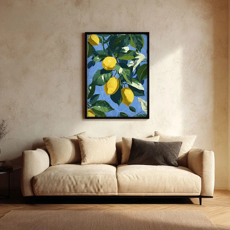 Tropical Vibes Canvas Wall Painting - Black Frame media 1