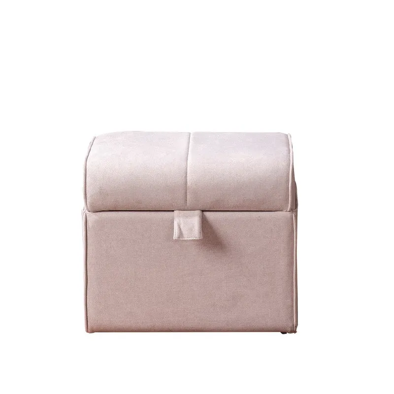 Dotty Polyster Ottomans (Beige) - Set Of Two media 3