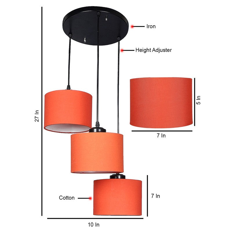 Lumera Drift Metal Ceiling Lamp - Orange media 8