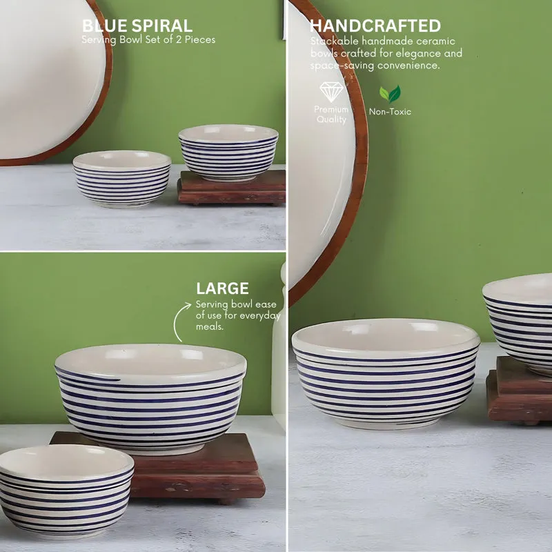 Tiare Serving Bowl (Blue/550 mL) - Set Of Two media 8