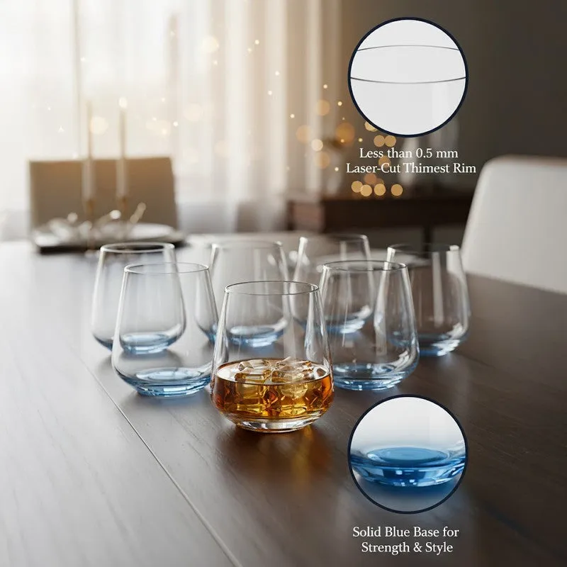 Jasper Transparent Crystal Whiskey Glass (400 mL Each) - Set Of Six media 3