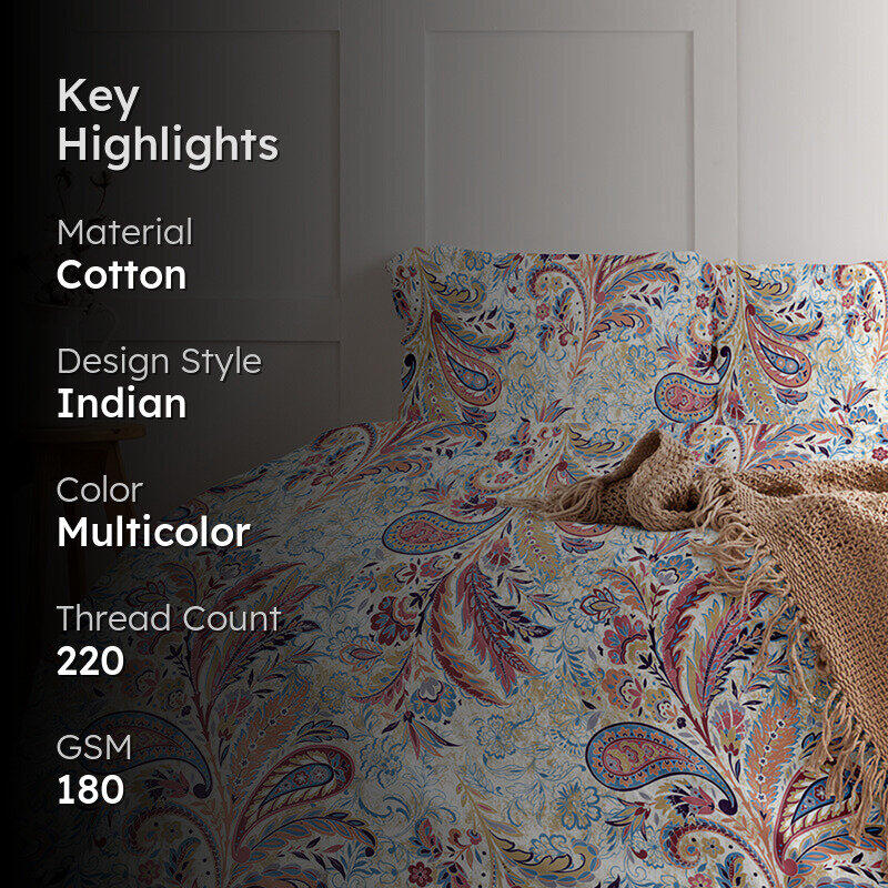 Belize  Floral Cotton Comforter - 180 GSM media 2
