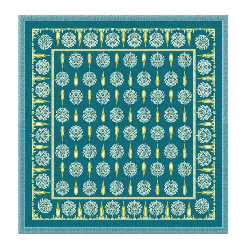 Jaipur Weave Cotton Bedsheet (Blue,White) - 120 TC media 5