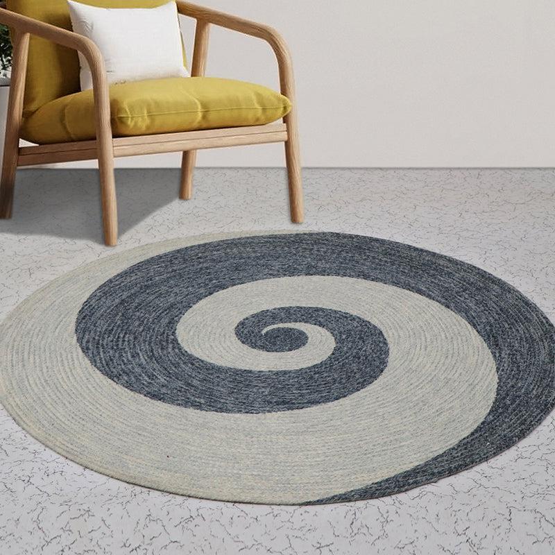 Spiral Zone Round Cotton Rug media 3