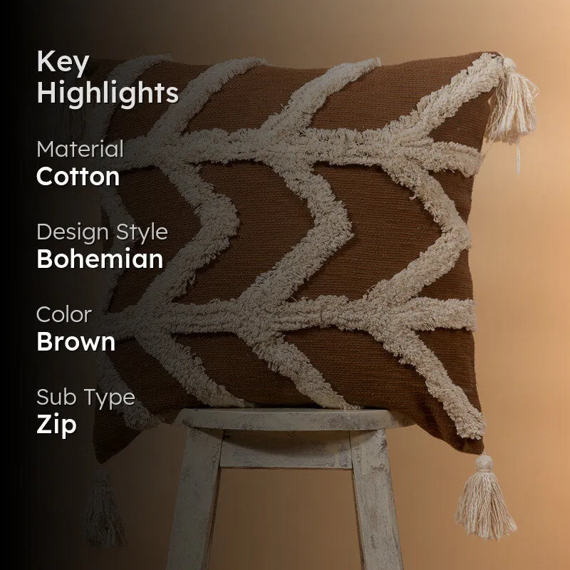 Rustveil Tufted Cushion Cover media 2