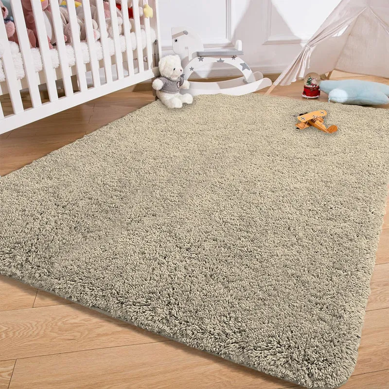 Vegas Luxe Micro Fiber Area Rug - Beige media 1