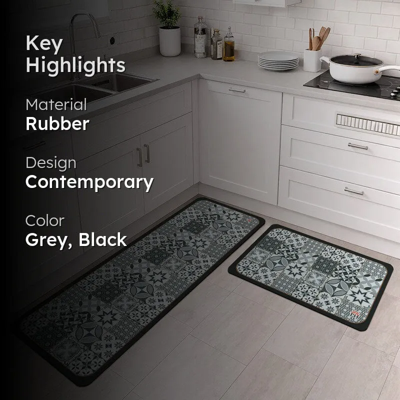 GeoWeave Rubber Kitchen Floor Mats - Set of Two media 2