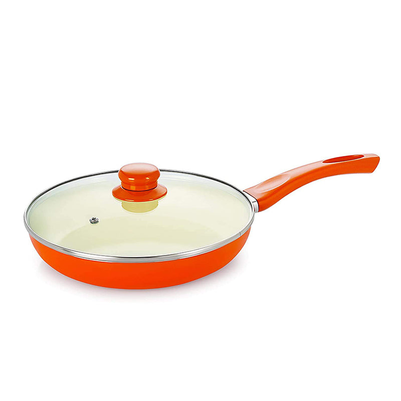 Nirlon Ceramic Coating Frying Pan With Lid - 1500 ML/9 Inches - 1500 ML