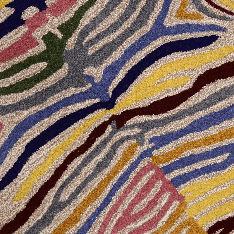 Zebra Trail Cotton Carpet - Yellow media 4