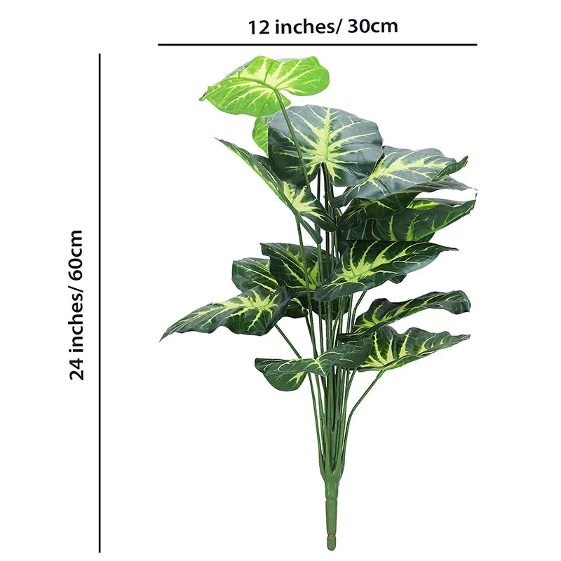 Faux Botanic Light Green Money Plant - 2 Feet media 4