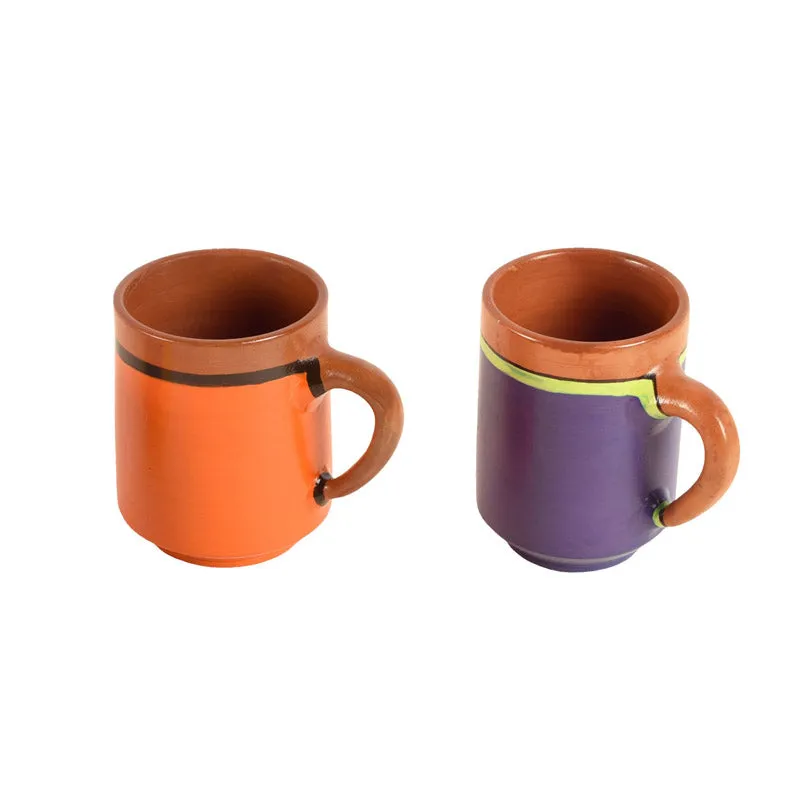 Induhasan Terracotta Tea Cup (175 mL Each) -  Set of Two media 4