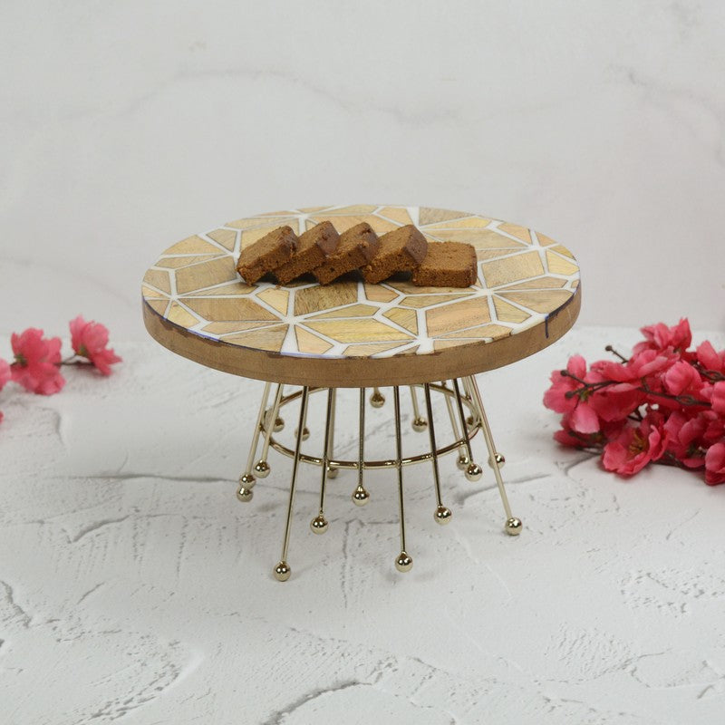 Delight Deck Decorative Cake Stand - Gold