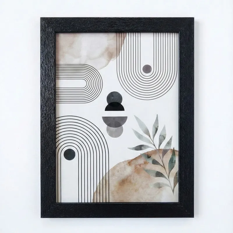 Urban Jungle Minimal Wall Painting With Frame - Set Of Three media 6