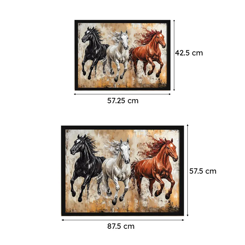Stallion Trio Wall Art With Frame media 6