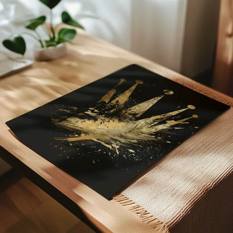 Golden Crown Splash Wall Poster media 4