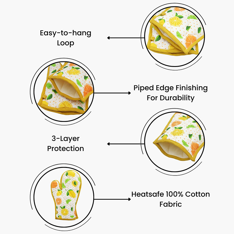 Swayam Citrus Grip Kitchen Gloves - Set Of Two media 8