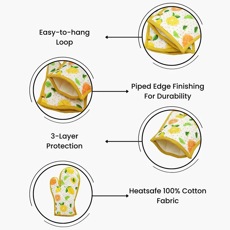 Swayam Citrus Grip Kitchen Gloves - Set Of Two media 8
