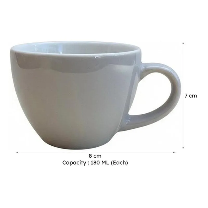 Artisan Ceramic Tea Cup (180 mL Each) - Set Of Six media 9
