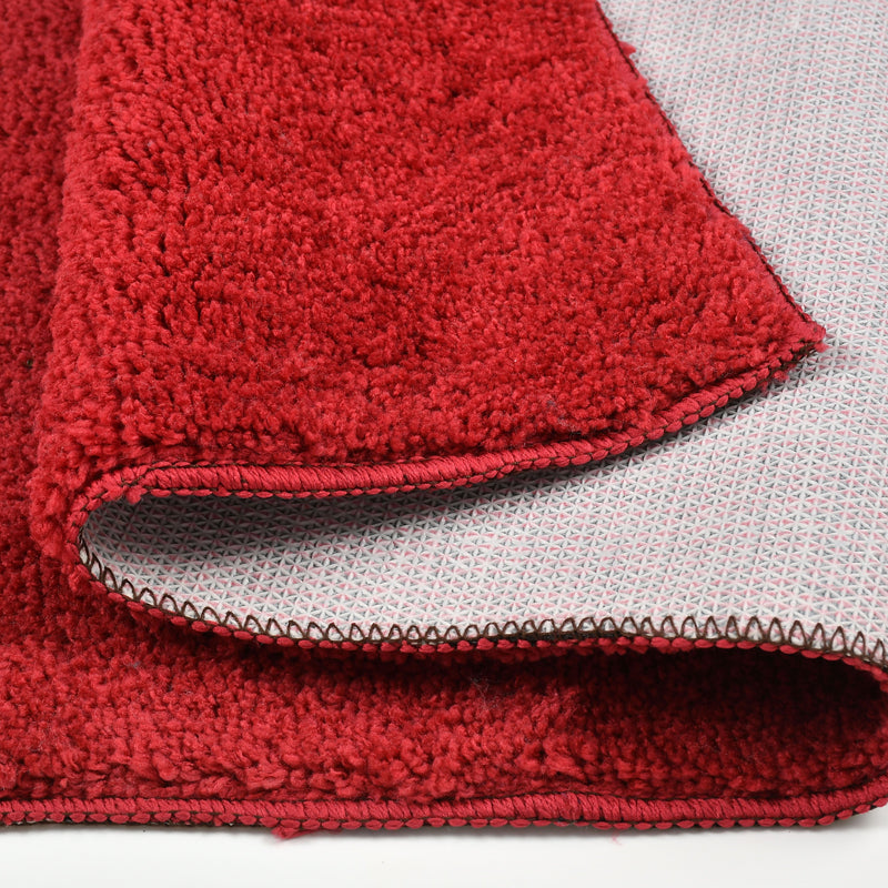 Sofstep Micro Fiber Runner Rug - Maroon media 4