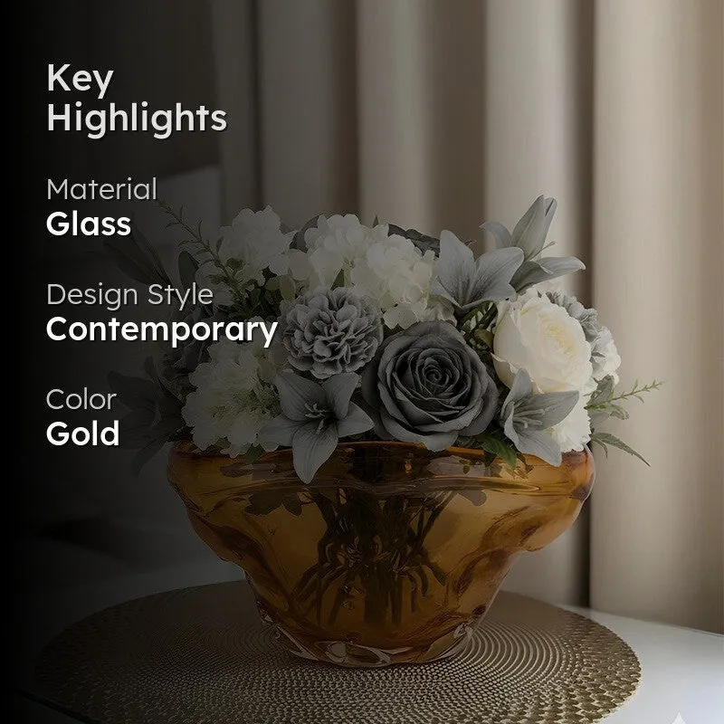 Curvique Glass Accent Bowl media 2