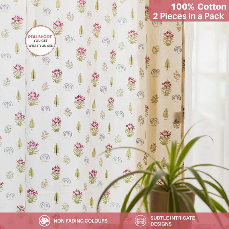 Urban Space Antaara Curtain (Pink) - Set Of Two media 4