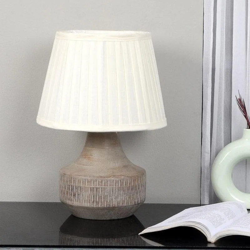 Vesara Martha Fabric Table Lamp - White media 3