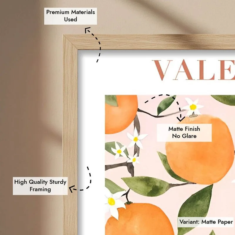Citrus Serenade Archival Canvas Wall Art - Brown media 8