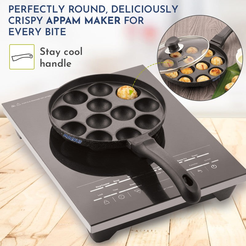 SmoothCook Classic Non-Stick Paniyaram Pan With Lid media 6