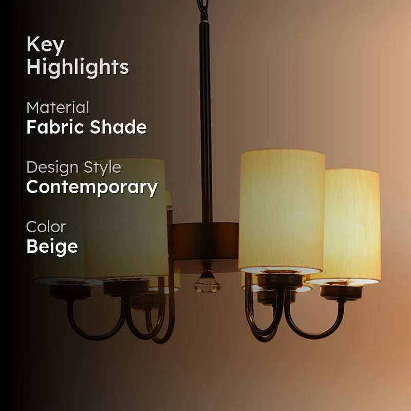 Viya Cylindrical Ceiling Lamp - Off White media 2