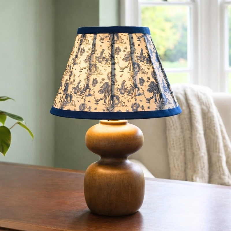 Emerson Luxe Cotton Table Lamp - Blue