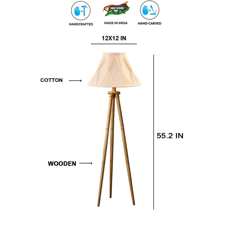 Pleatra Pinch Tripod Floor Lamp media 7