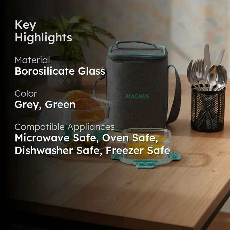 Solvia Drift Lunch Box with Lunch Bag - Four Piece Set media 2