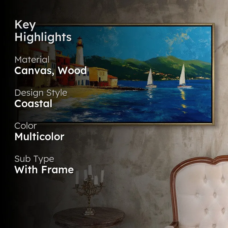 Bluehaven Canvas Wall Painting With Frame media 2