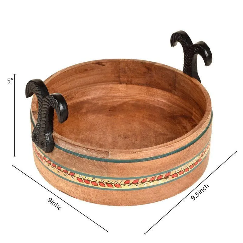Rosha Fruit Wood Fruit Basket media 5