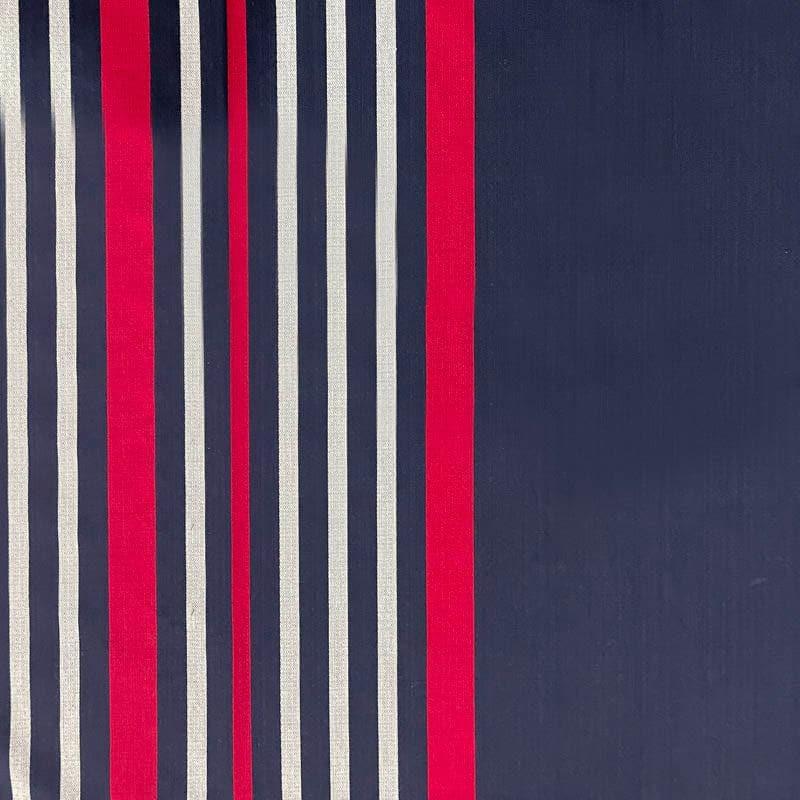 Swayam Stripey Vibrant Cotton Bedsheet (Navy Blue) - 180 TC media 4