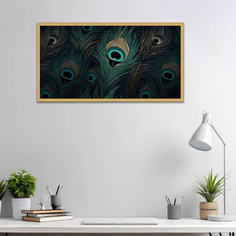 Feathers Of Mayura Canvas Wall Painting media 6