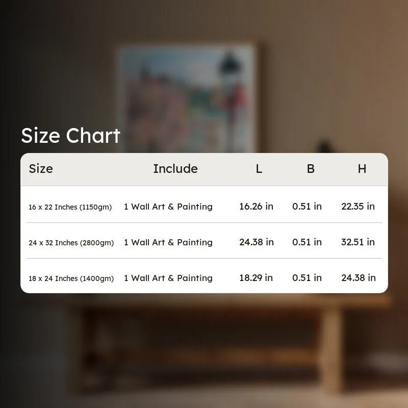Vintage Sintra Framed Canvas Archival Canvas Wall Painting - Natural Brown Frame media 9