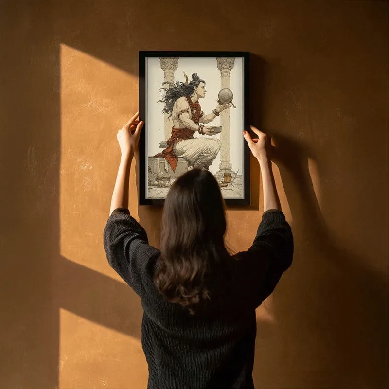 Lord Shiva with Kamandalu Divine I Archival Paper Wall Art media 6