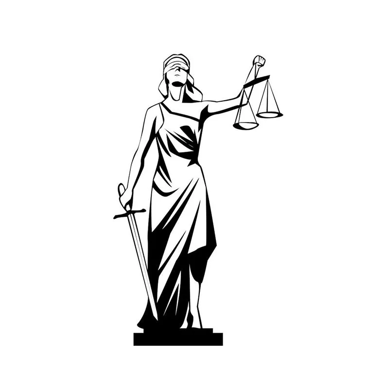 Lady Justice Court Of Law Black Iron Wall Accent media 3