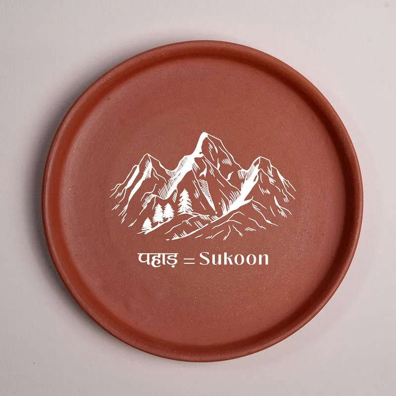 Sukoon Terracotta Wall Plate media 3
