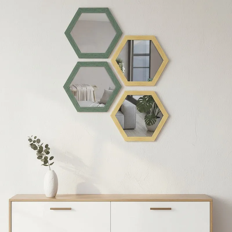 Luxora Wall Mirror With PVC Frame - Set Of Four media 4