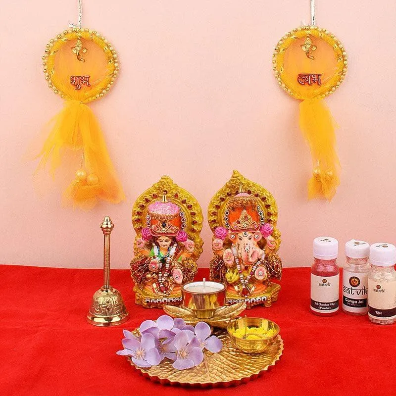 Karishma Fabric Latkan (Yellow) - Set Of Two media 1