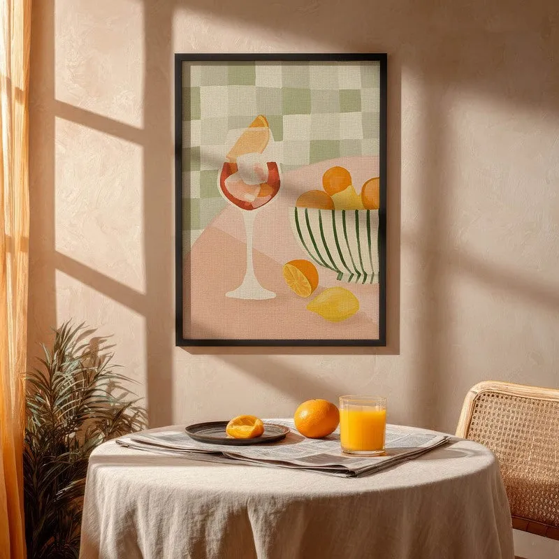 GeometricSip Archival Canvas Wall Art - Black media 4