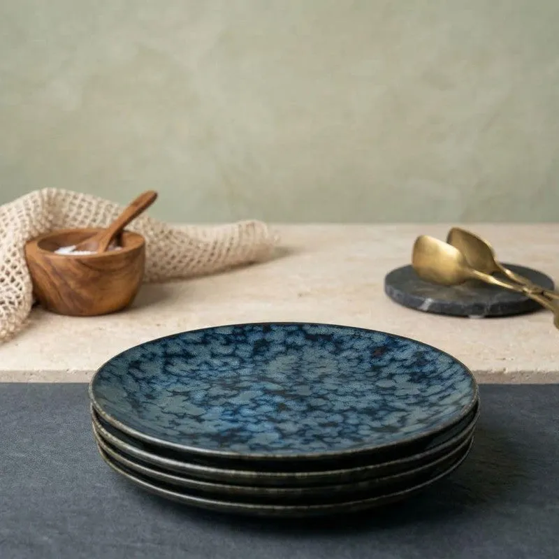 Ceramic Dinner Plates (Grey) - Set of Four media 4