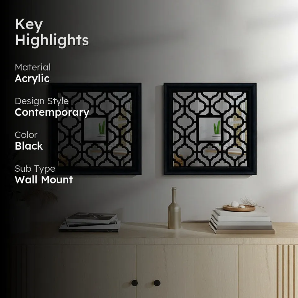 Medina Motif II Decorative Wall Mirror - Set Of Two media 2
