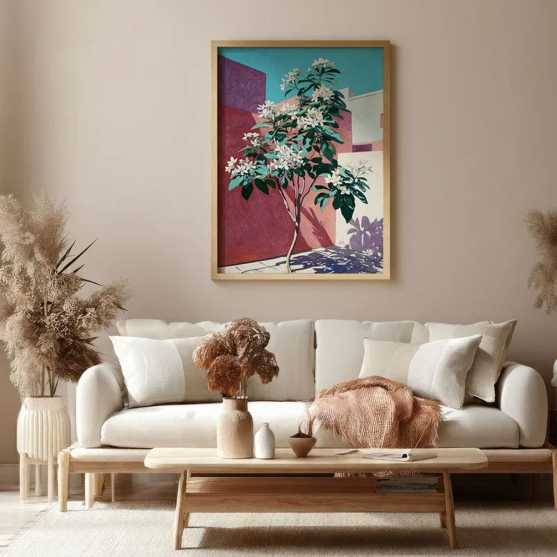 Leafora Canvas Wall Painting With Brown Frame media 4