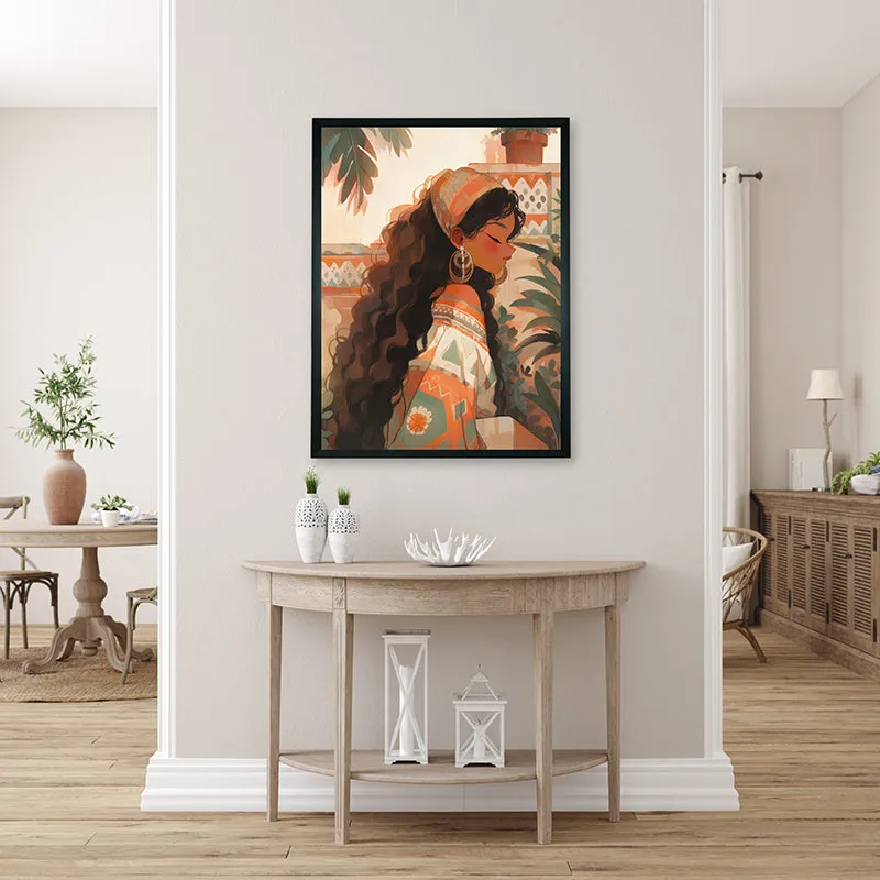 Brown Grace Canvas Wall Art media 4