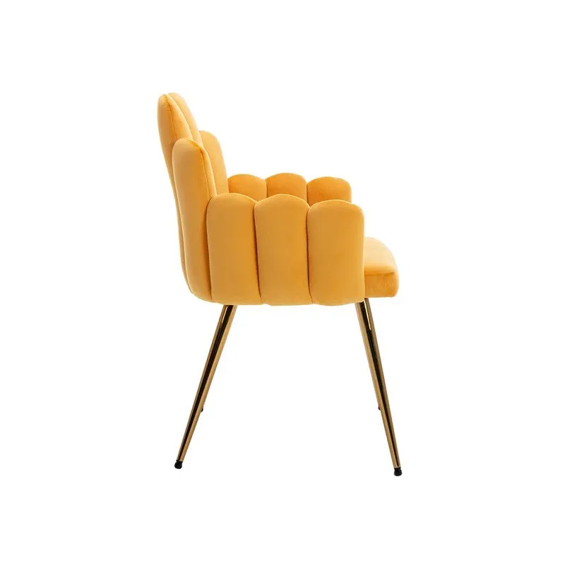 Alverra Metal Accent Chair - Yellow media 4
